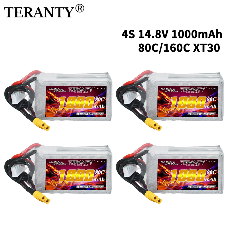 Nano Quad Fpv - TERANTY 4S 1000mAh 14.8V 80C/160C Bateria