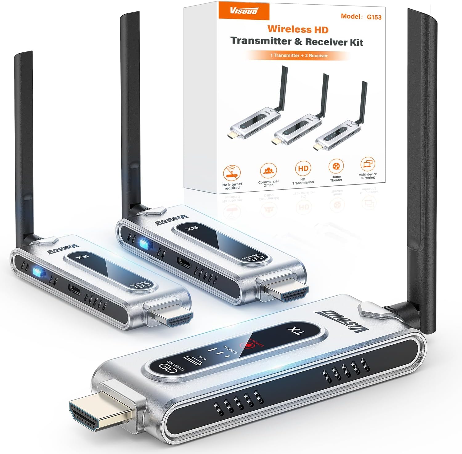 Vtx Video Transmitter - Bezprzewodowy nadajnik HDMI i 2 odbiorniki