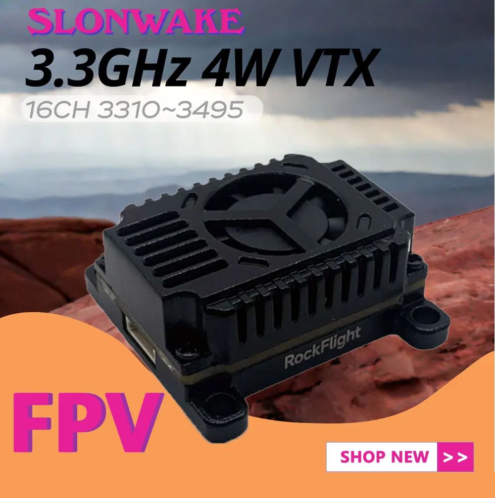 SLONWAKE FPV 3.3G 16CH 4000mW  – Vtx Video Transmitter recenzja i cena