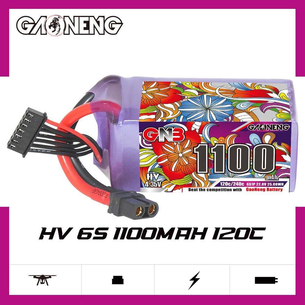2 szt. GNB 6S Lipo Bateria 22. – Nano Quad Fpv recenzja i cena