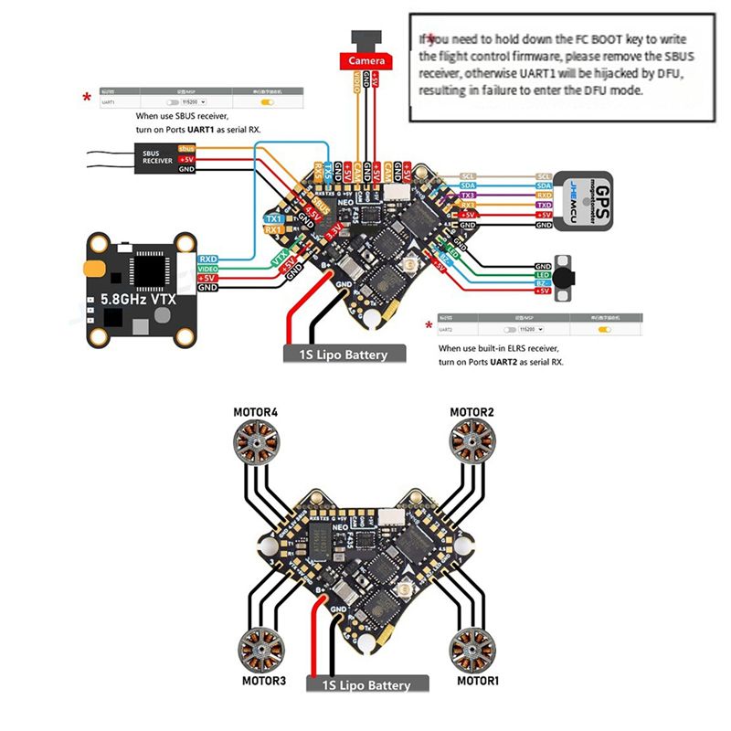 FBIL-F435 NEO 1S AIO Kontroler – Drone Rc Flight Controller recenzja i cena