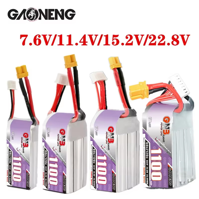 GNB 1100mAh 2S 3S 4S 6S 60C/12 – Nano Quad Fpv recenzja i cena