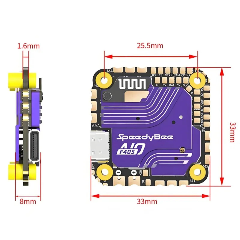 Kontroler lotu SpeedyBee F405  – Drone Rc Flight Controller recenzja i cena