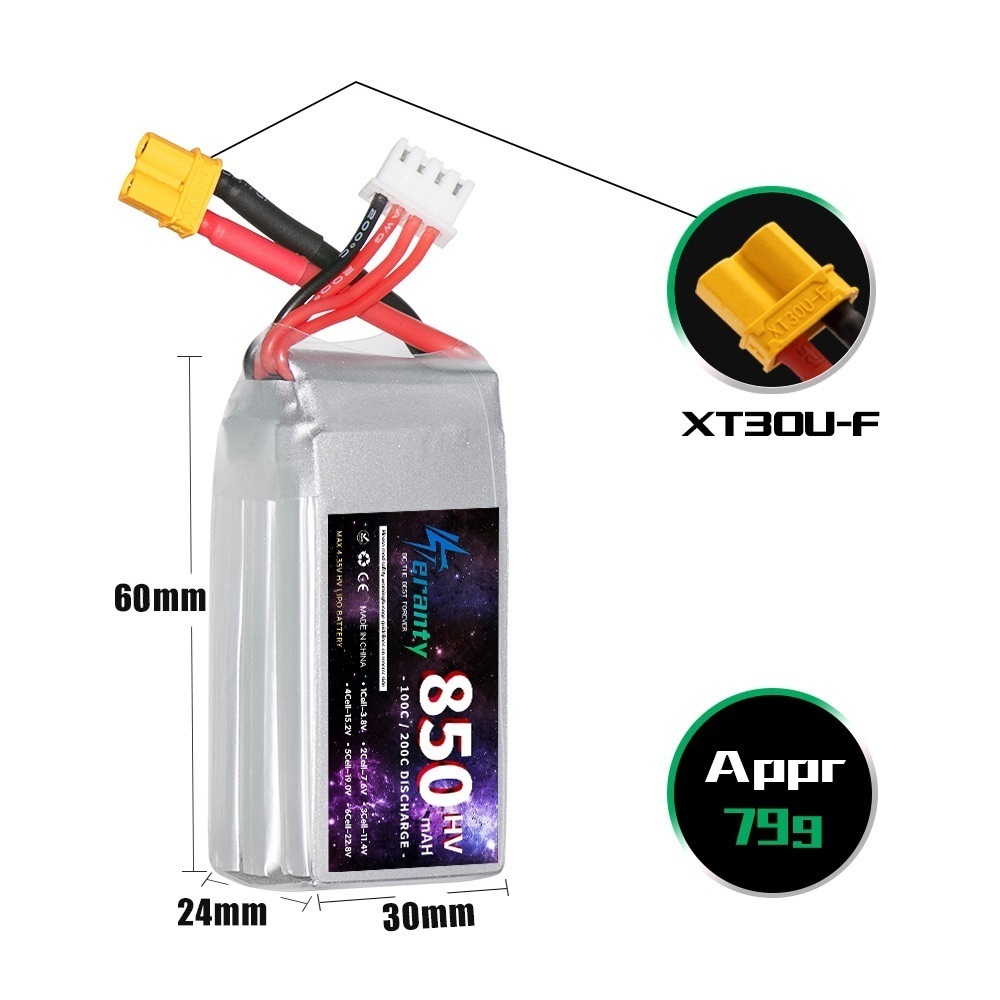 1/2/3PCS TERANTY 3S 11.4V Lipo – Nano Quad Fpv recenzja i cena